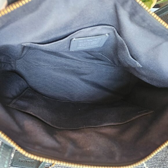 Coach Crossgrain Zip Tote, 4454, Amazon Green - Picture 13 of 16